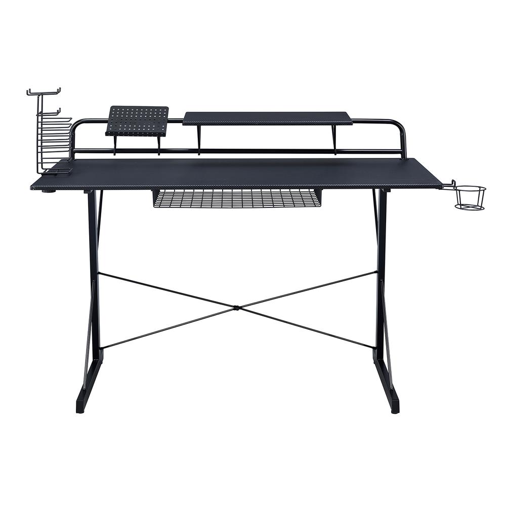 Gaming Computer Desk Setup with Organizers