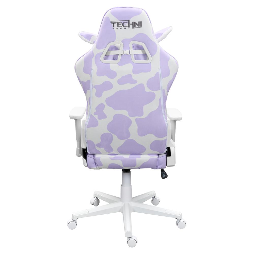 TS85 Lavender Print COW Series Gaming Chair