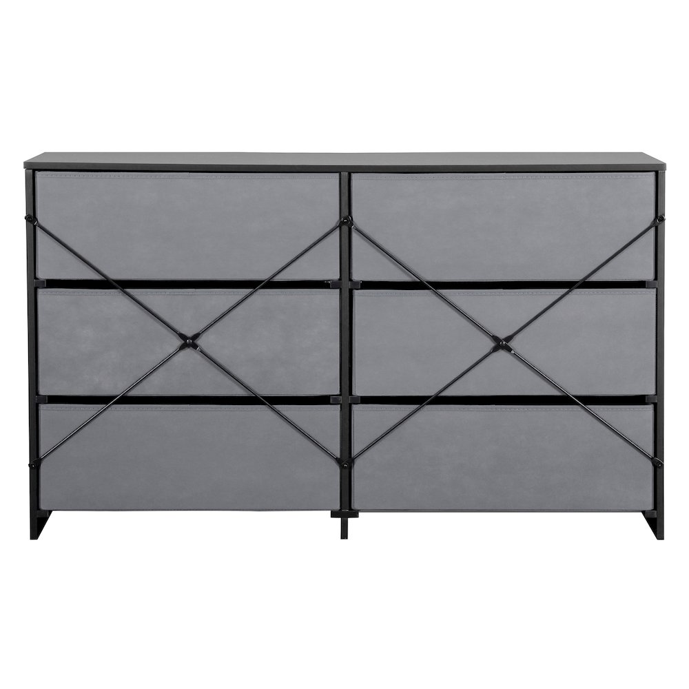 6-Drawer Dresser with Large Fabric Drawers