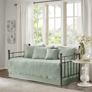 Tuscany 6 Piece Reversible Scalloped Edge Daybed Cover Set from Madison Park in  Seafoam. Tuscany 6 Piece Reversible Scalloped Edge Daybed Cover Set from Madison Park in  Seafoam. Tuscany 6 Piece Reversible Scalloped Edge Daybed Cover Set from Madison Park in  Seafoam. Tuscany 6 Piece Reversible Scalloped Edge Daybed Cover Set from Madison Park in  Seafoam. Tuscany 6 Piece Reversible Scalloped Edge Daybed Cover Set from Madison Park in  Seafoam.