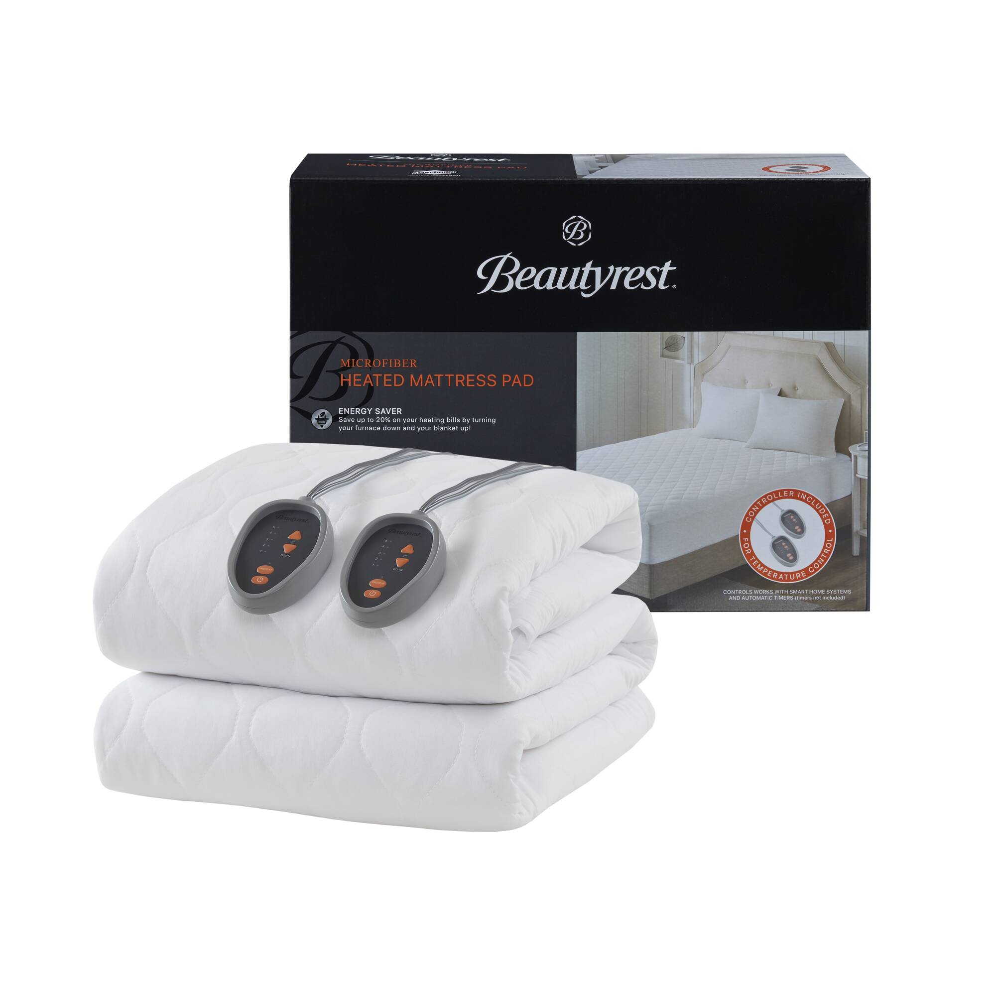 Heated Microfiber Mattress Pad with 3M Scotchgard