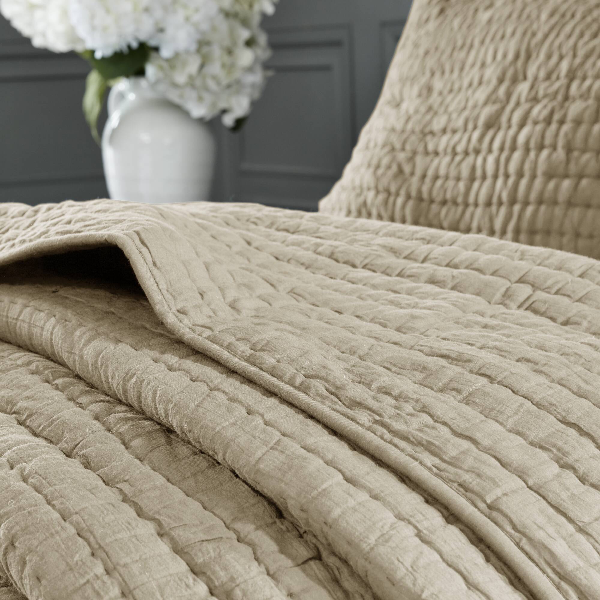 Serene 3 Piece Hand Quilted Cotton Quilt Set