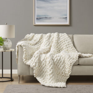 Chenille Chunky Knit Throw from Madison Park in Ivory. Chenille Chunky Knit Throw from Madison Park in Ivory. Chenille Chunky Knit Throw from Madison Park in Ivory. Chenille Chunky Knit Throw from Madison Park in Ivory. Chenille Chunky Knit Throw from Madison Park in Ivory.