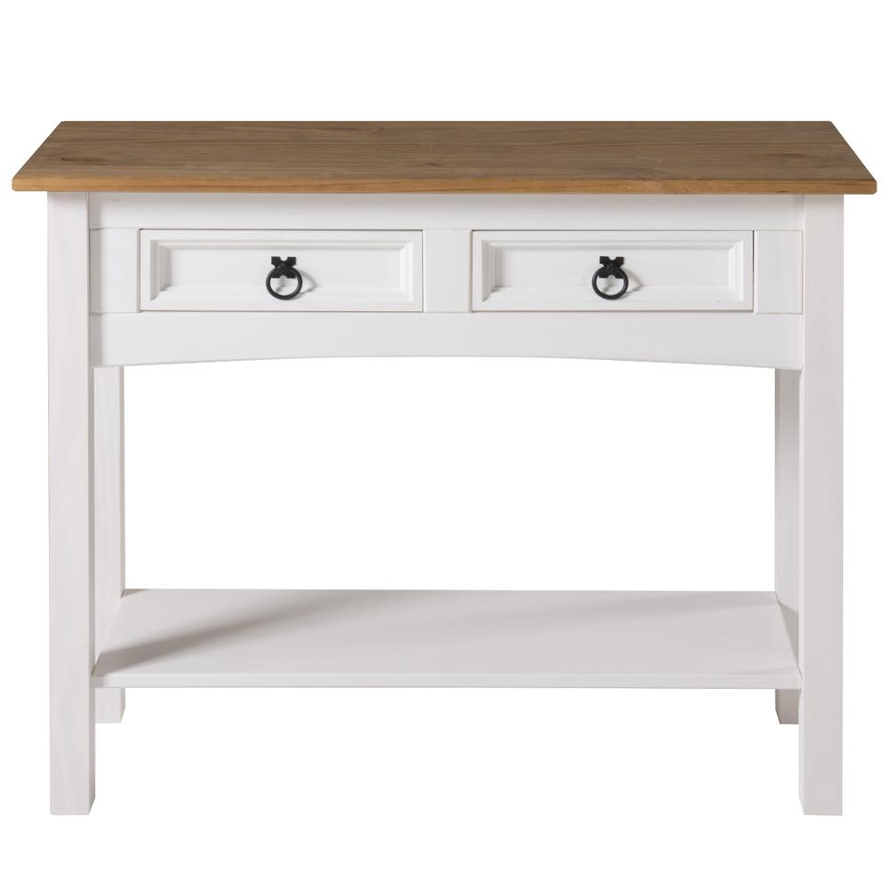 Model COW934 Cottage Series Wood Hall Table in Corona Snow