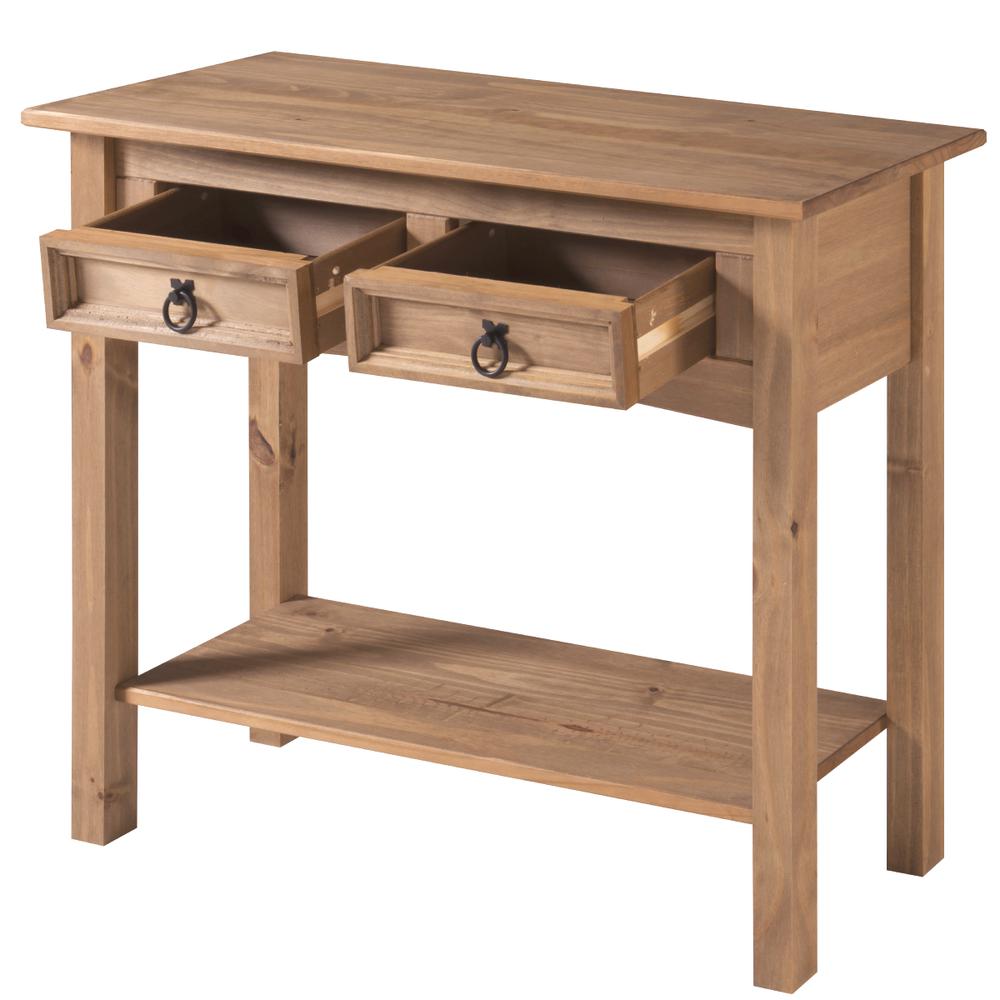 Model COR934 Cottage Series Solid Wood Hall Table in Corona Brown