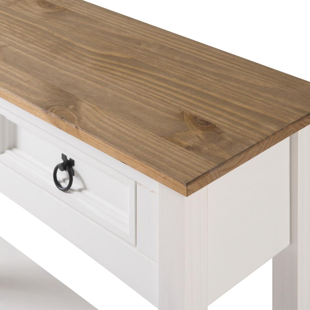 Model COW934 Cottage Series Wood Hall Table in Corona Snow