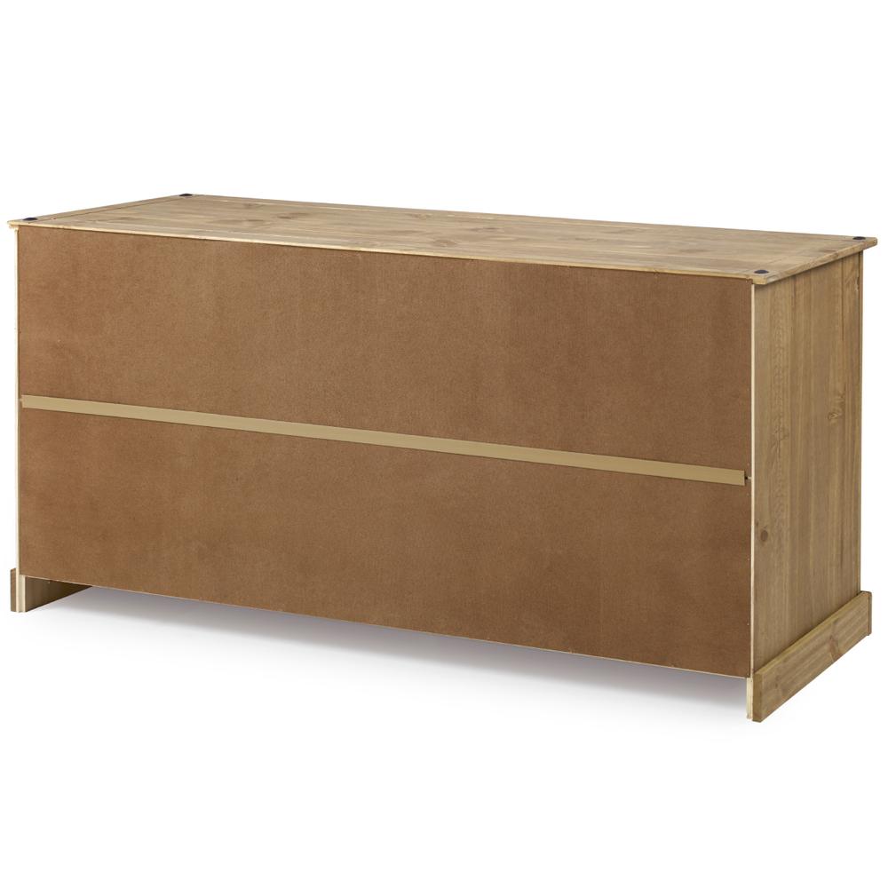 Model COR917 Cottage Series Wood Buffet Sideboard in Corona Brown
