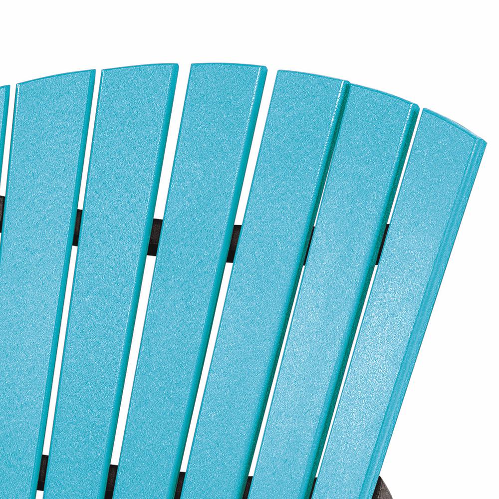 OS Home and Office Rocking Chair in Aruba Blue with a Black Base
