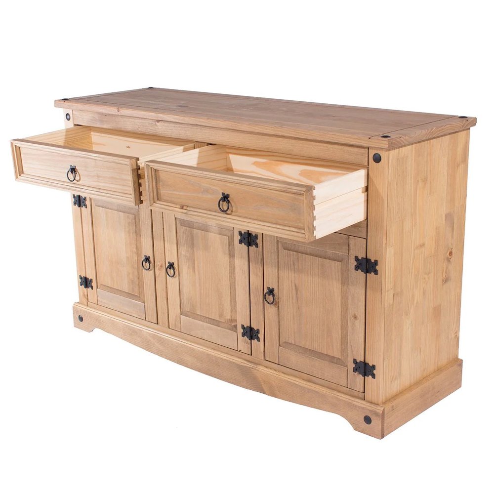 Wood Buffet Sideboard in Corona Brown