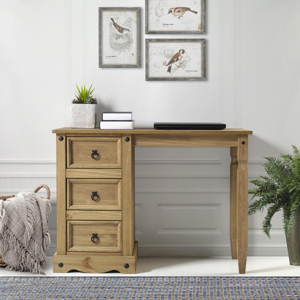 Model COR518 Cottage Series Wood Vanity/Desk in Corona Brown