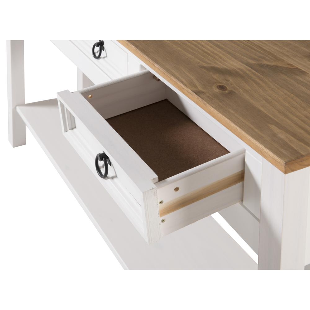 Model COW933 Cottage Series Wood Hall Table in Corona Snow