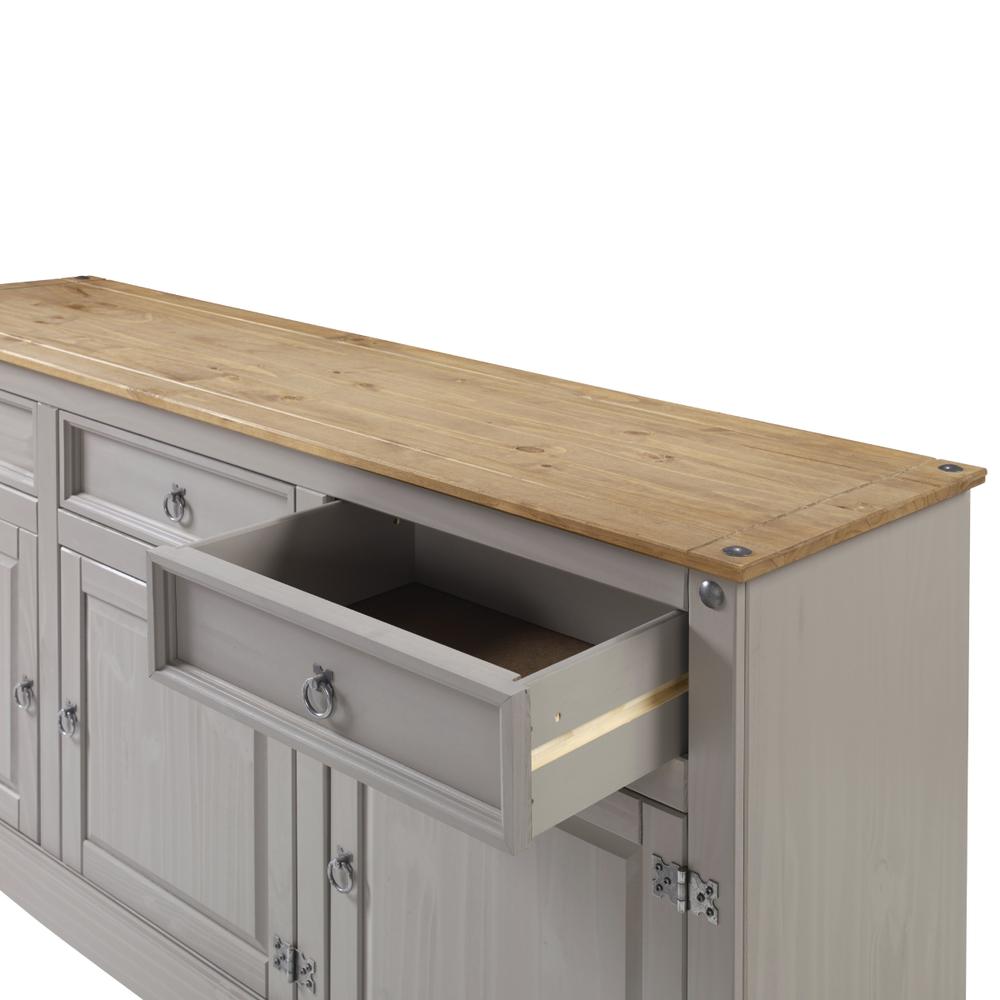 Model COG917 Cottage Series Wood Buffet Sideboard in Corona Gray