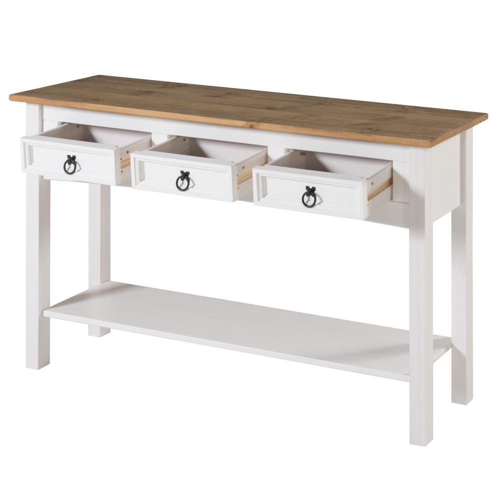 Model COW933 Cottage Series Wood Hall Table in Corona Snow