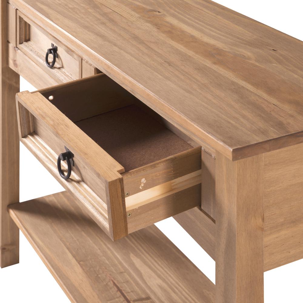 Model COR934 Cottage Series Solid Wood Hall Table in Corona Brown