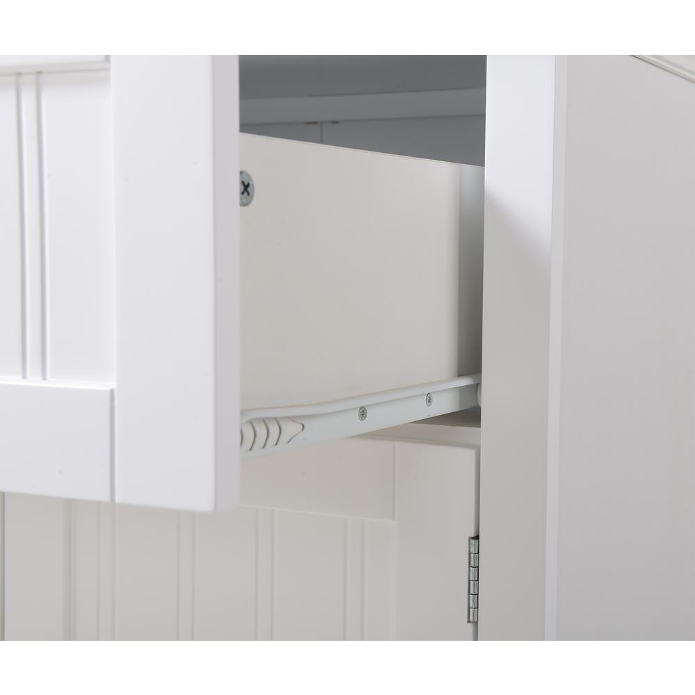 Buffet and Hutch with Framed Glass Doors and Drawer