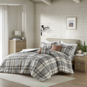 Blake Plaid Comforter Set from Intelligent Design in  Tan/Gray. Blake Plaid Comforter Set from Intelligent Design in  Tan/Gray. Blake Plaid Comforter Set from Intelligent Design in  Tan/Gray. Blake Plaid Comforter Set from Intelligent Design in  Tan/Gray. Blake Plaid Comforter Set from Intelligent Design in  Tan/Gray.