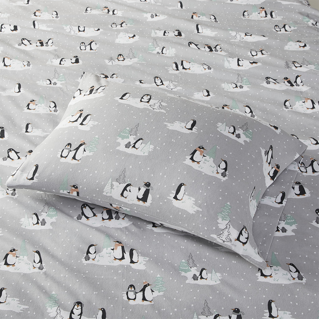 Cozy Cotton Flannel Printed Sheet Set