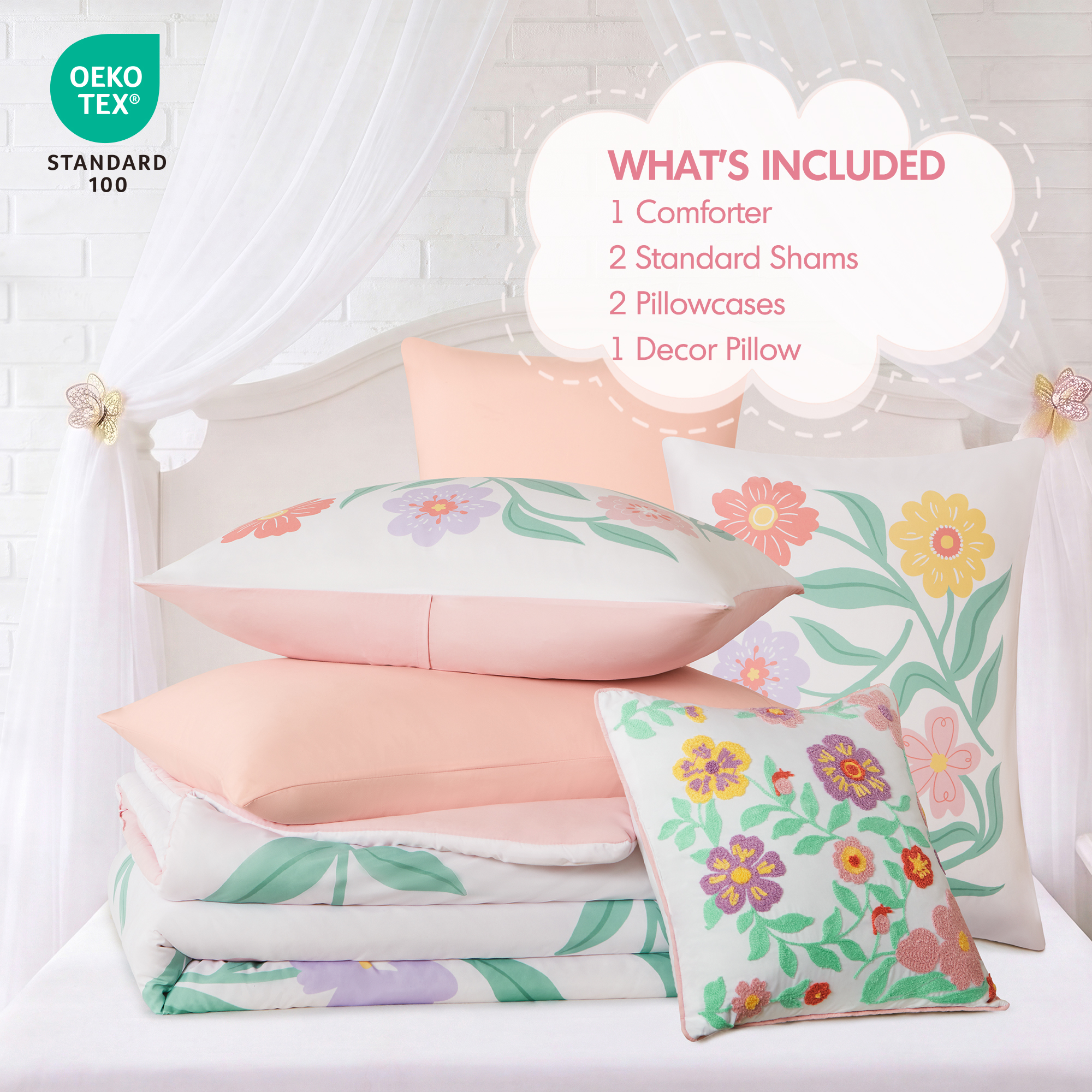 Floral Comforter Set