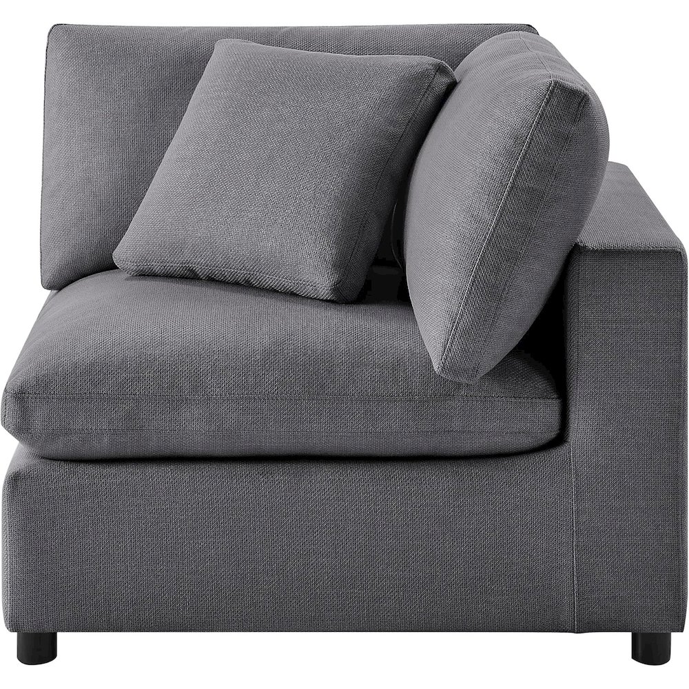 Casella Corner Wedge Chair – Charcoal