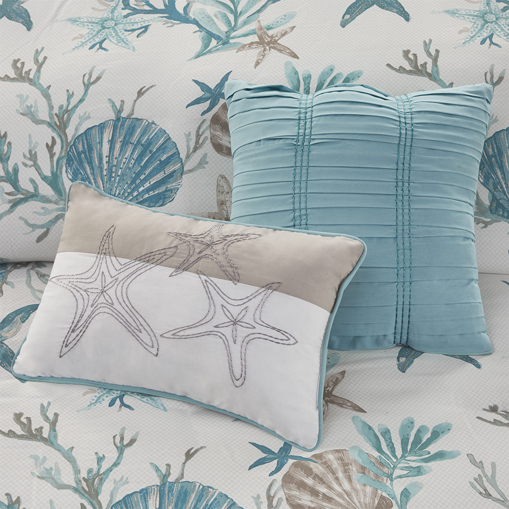 Pebble Beach 6 Piece Cotton Sateen Duvet Cover Set