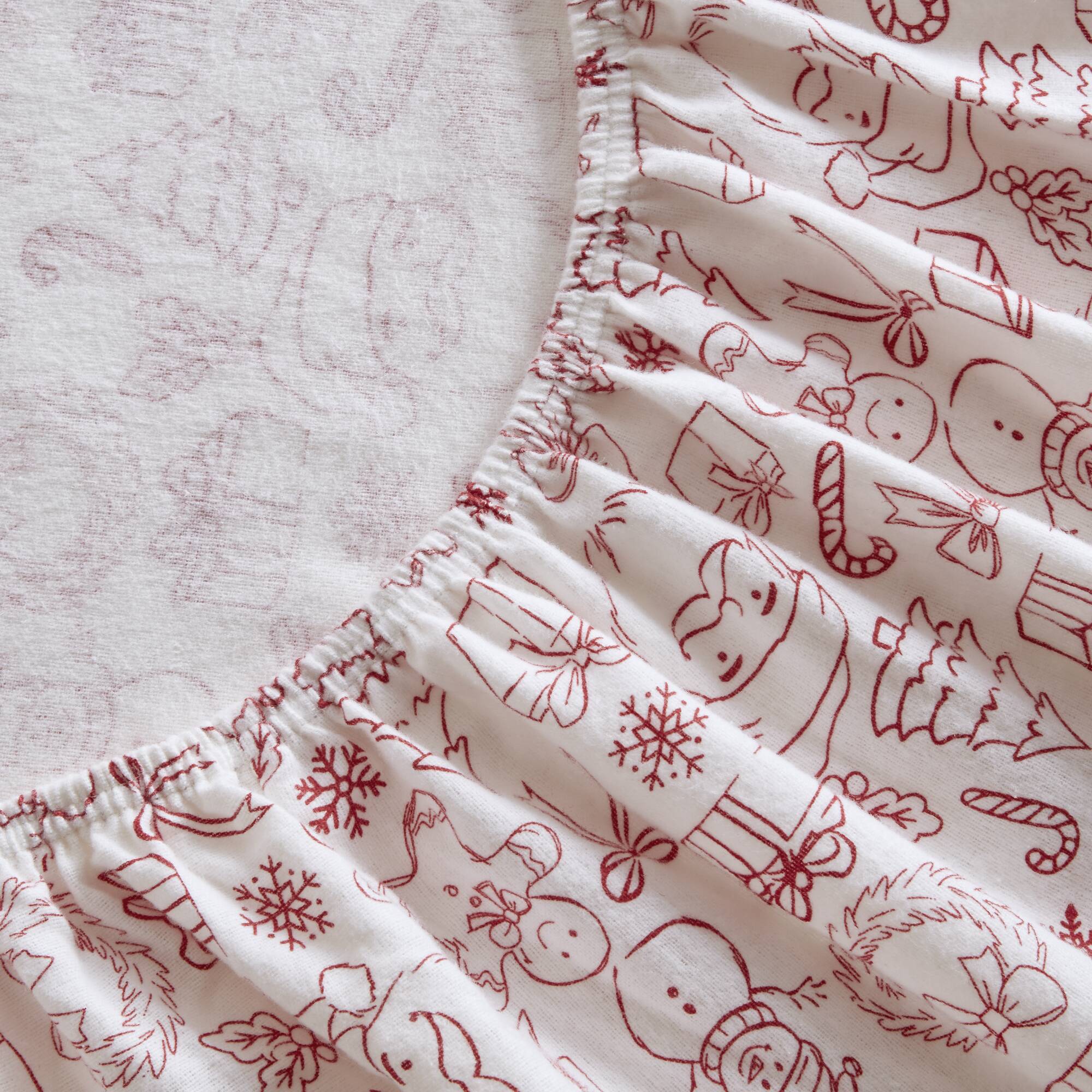 Cozy Soft Cotton Flannel Printed Sheet Set