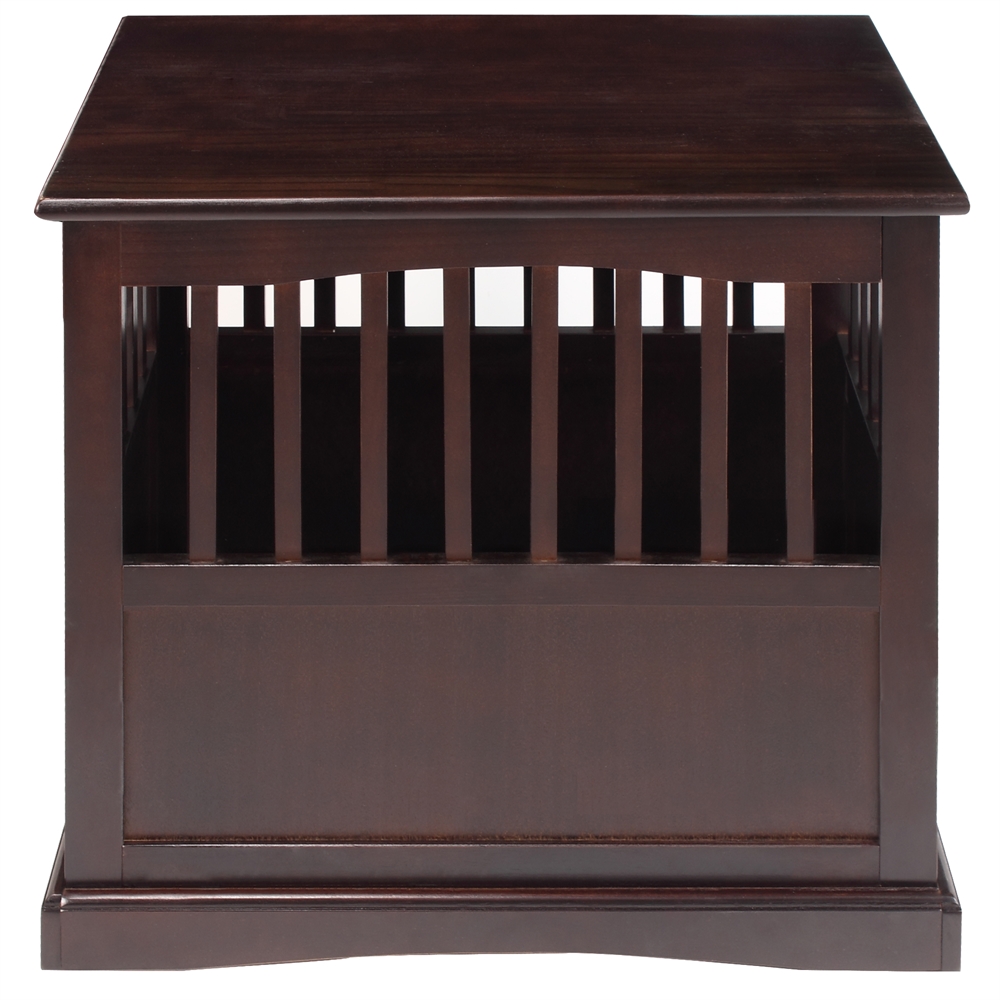 Pet Crate End Table-Espresso