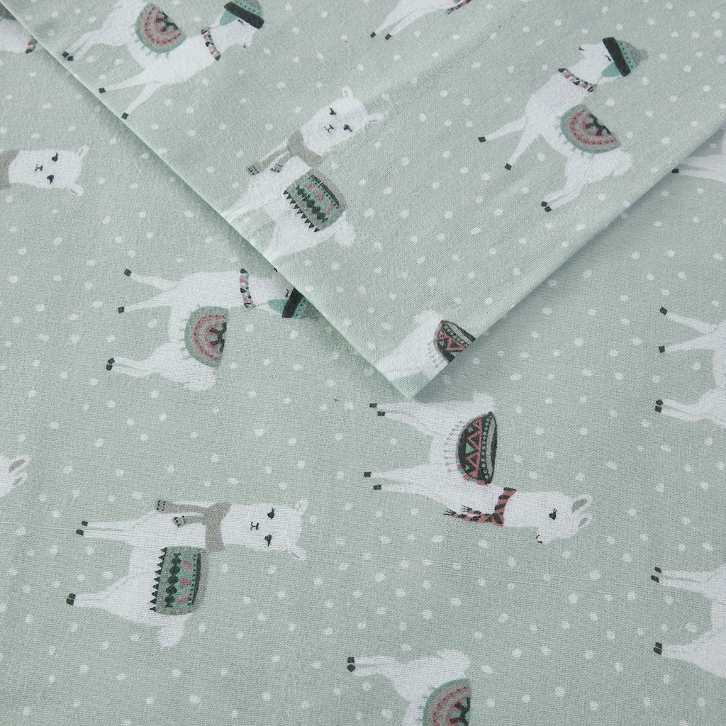 Cozy Cotton Flannel Printed Sheet Set