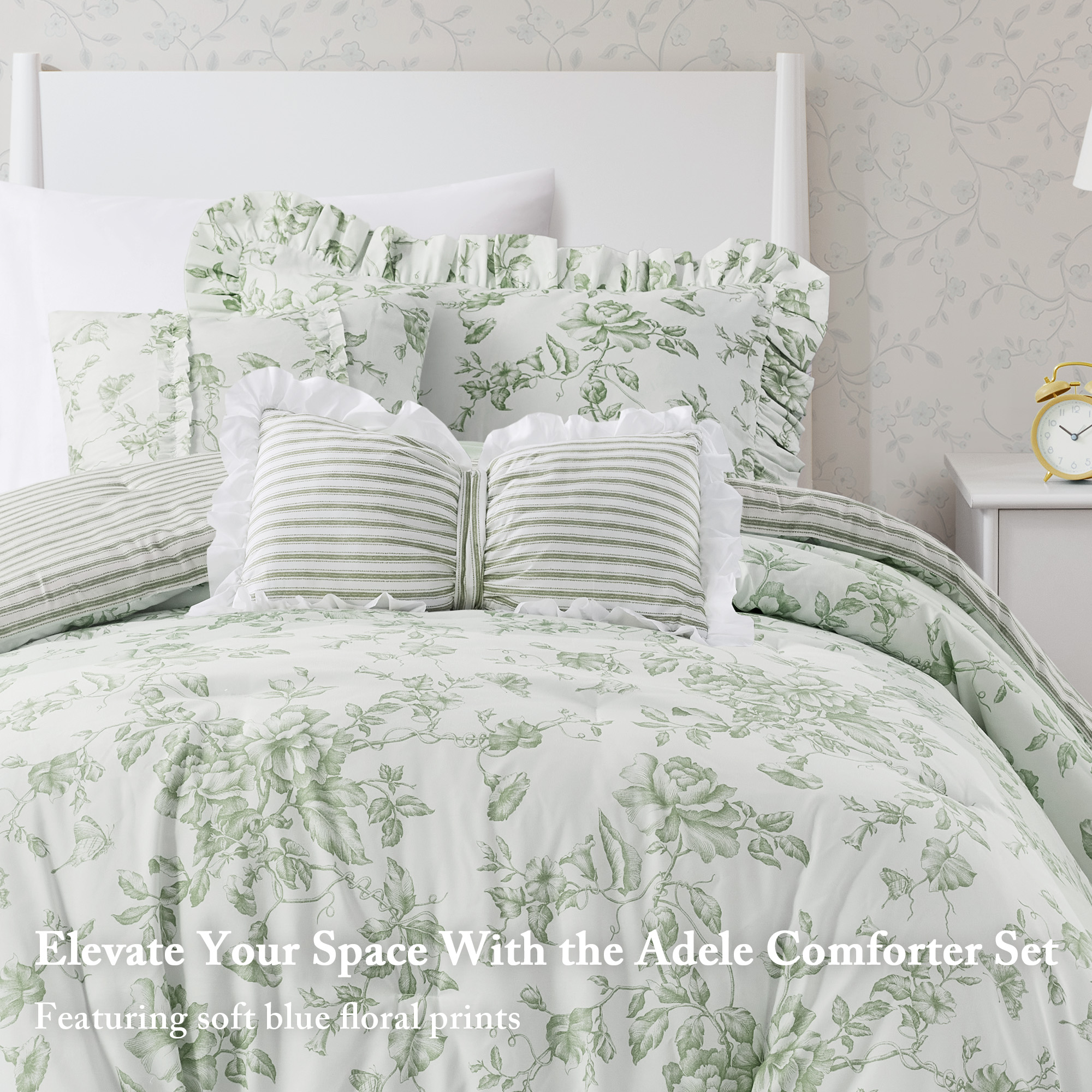 Adele Comforter Set with Decorative Pillows