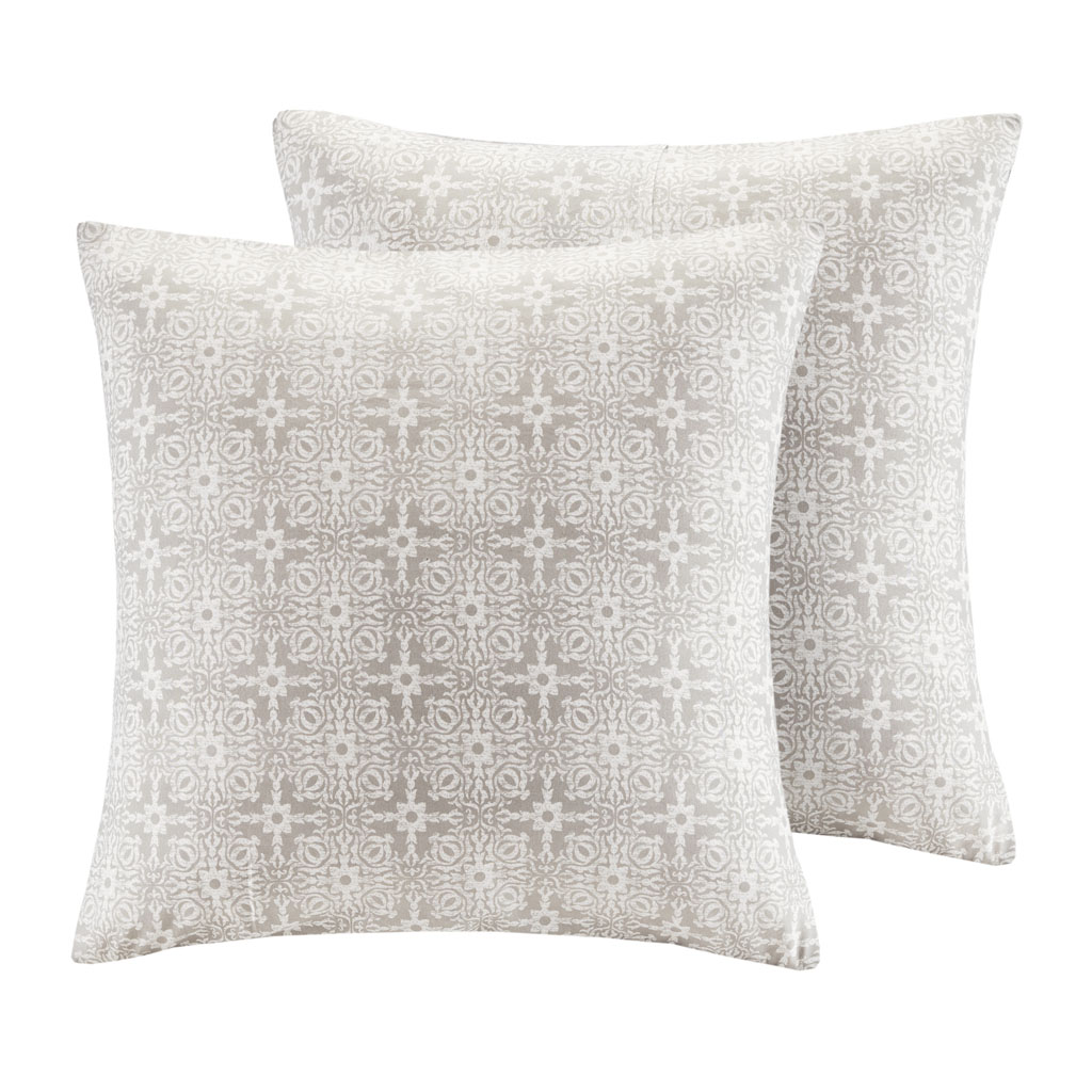 Malia 6 Piece Embroidered Cotton Reversible Comforter Set