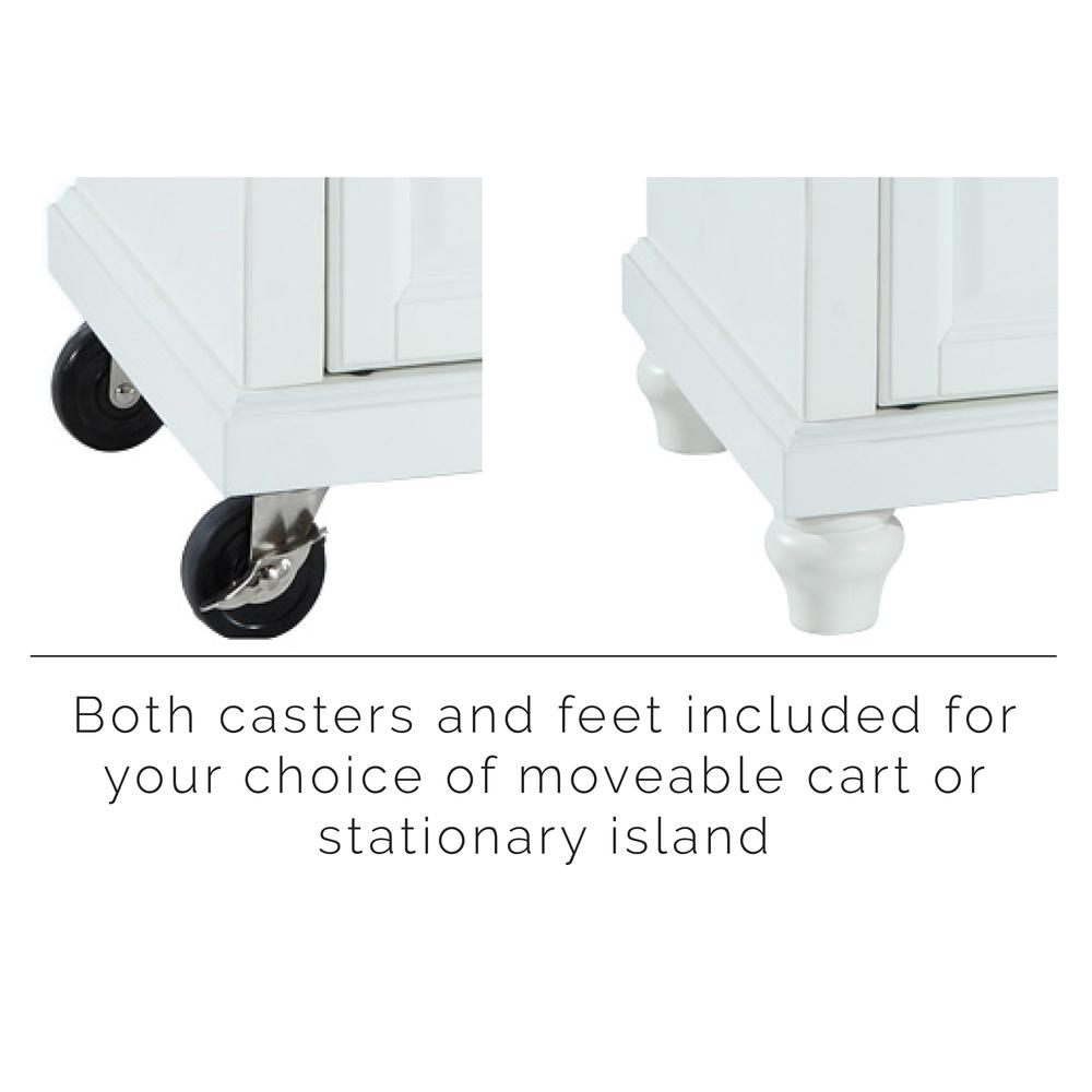 Cambridge Stone Top Portable Kitchen Island/Cart