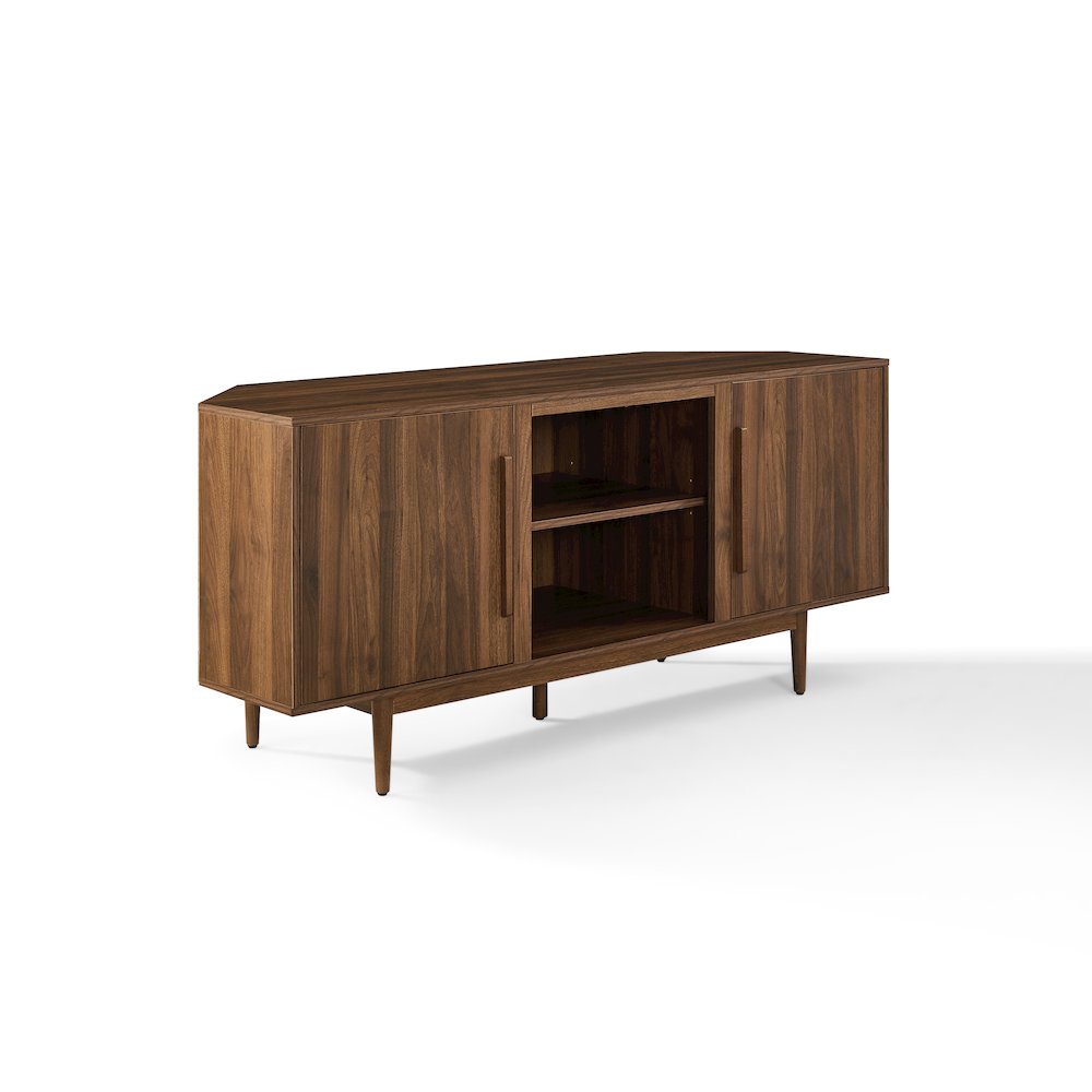 Liam Corner Tv Stand For 65″ Tv Walnut
