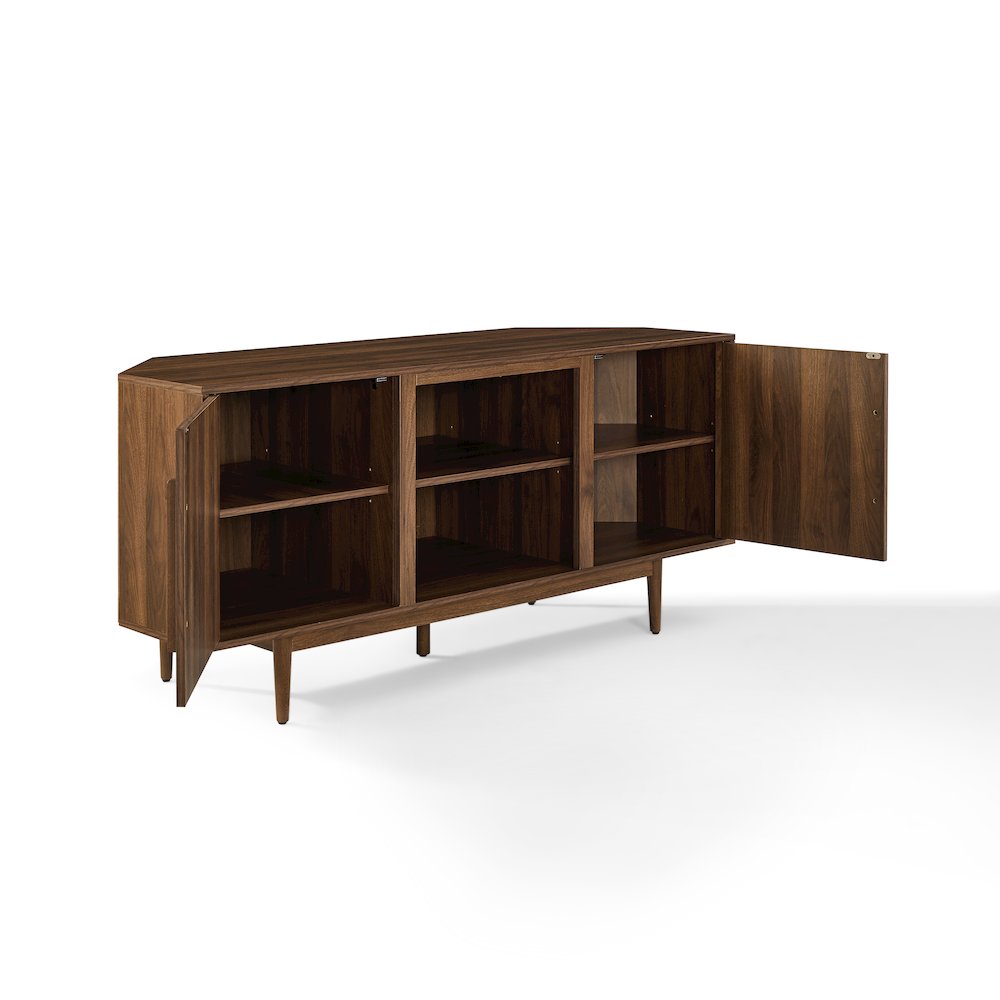 Liam Corner Tv Stand For 65″ Tv Walnut