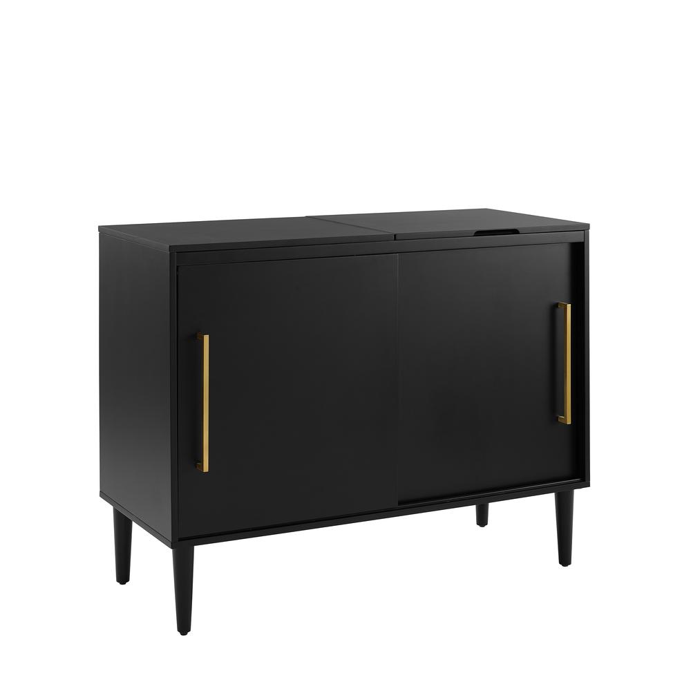 Everett Large Record Player Cabinet With Vinyl Storage