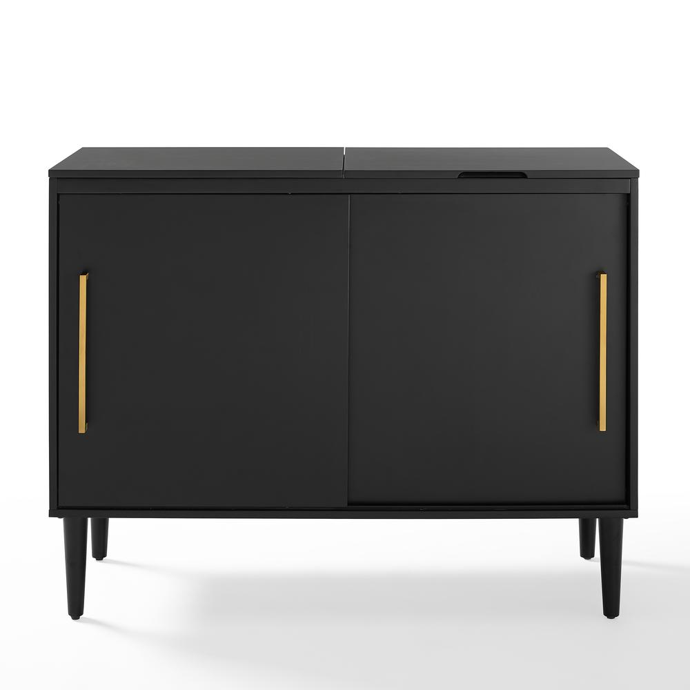 Everett Large Record Player Cabinet With Vinyl Storage