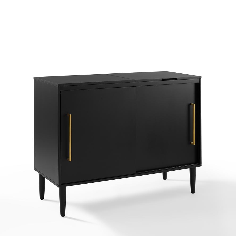 Everett Large Record Player Cabinet With Vinyl Storage