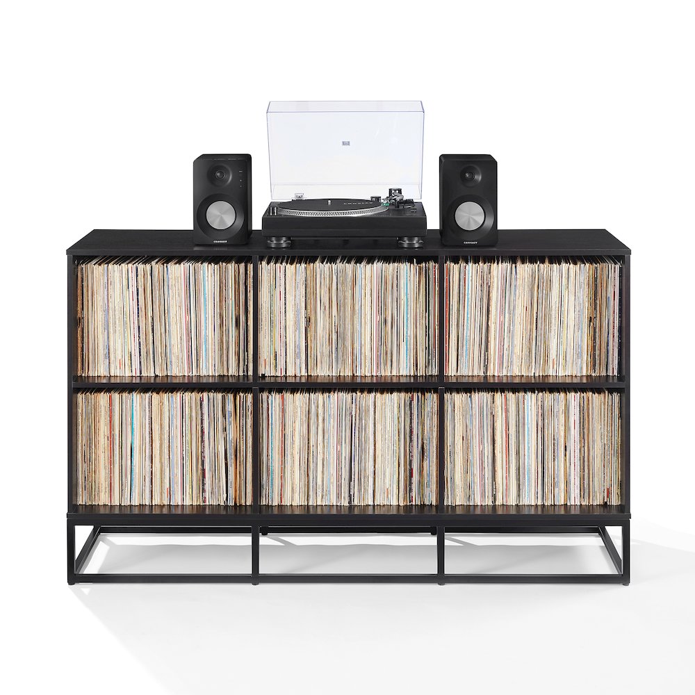 Enzo 6 Cube Record Player Stand With Vinyl Storage
