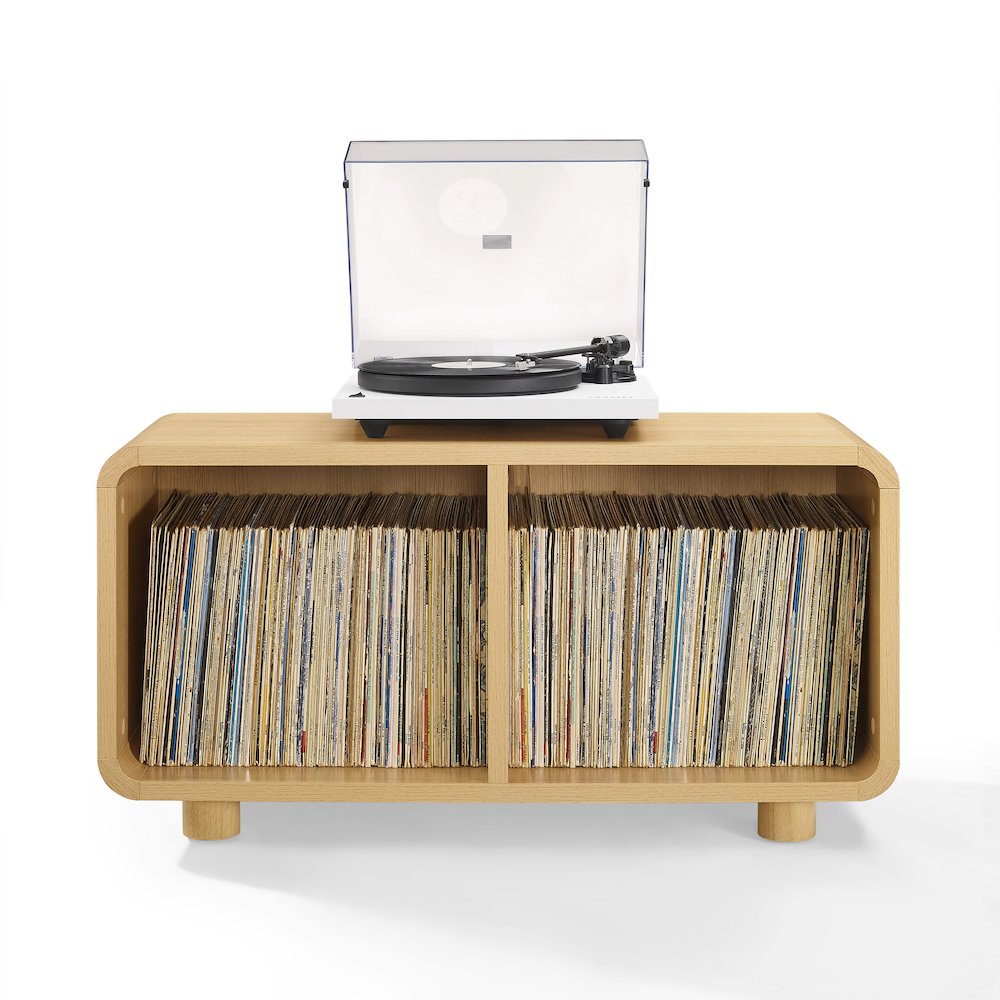 Zoe Medium Record Player Stand With Vinyl Storage