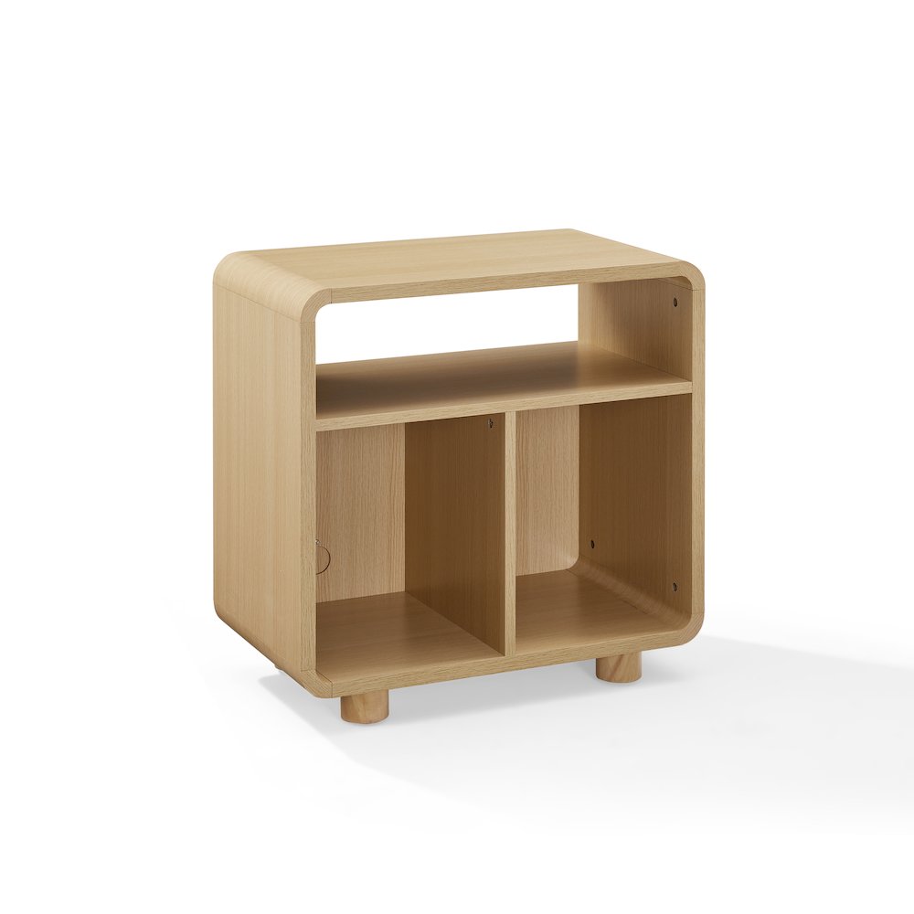 Zoe Record Player Stand With Vinyl Storage Ash