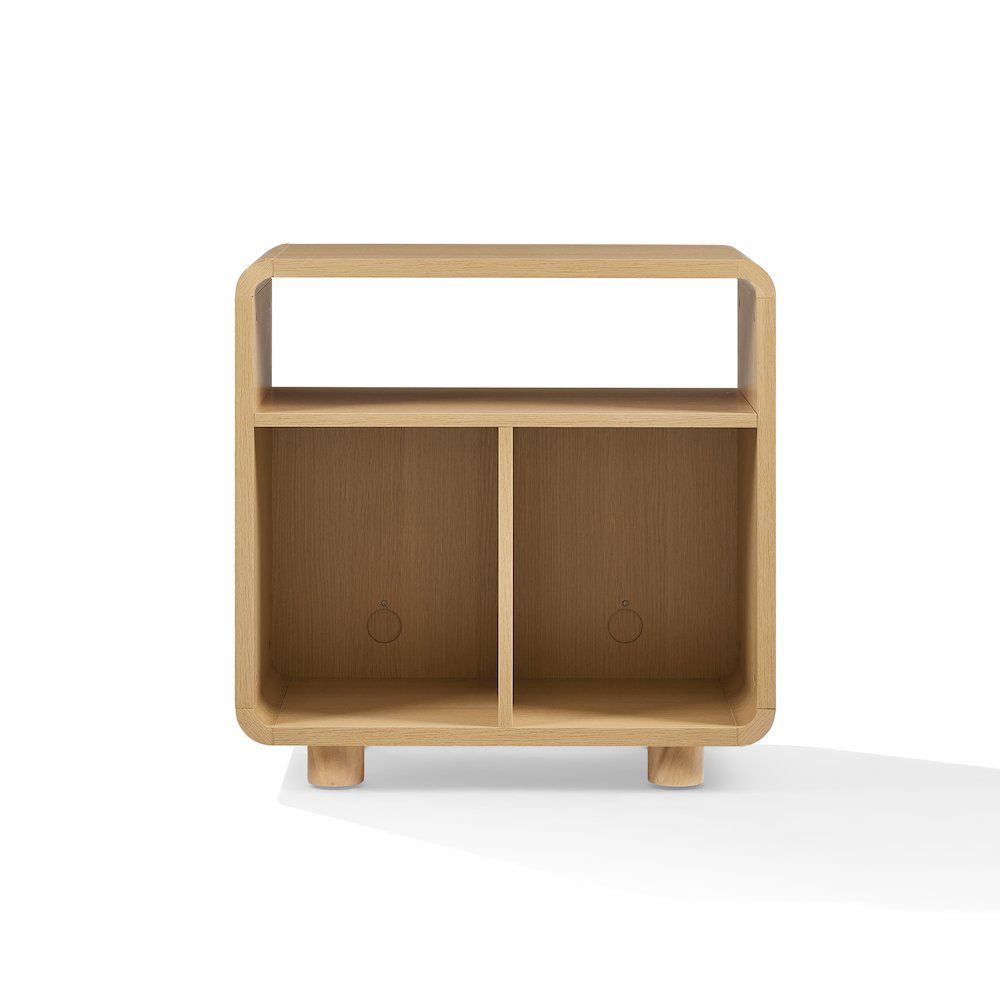 Zoe Record Player Stand With Vinyl Storage Ash