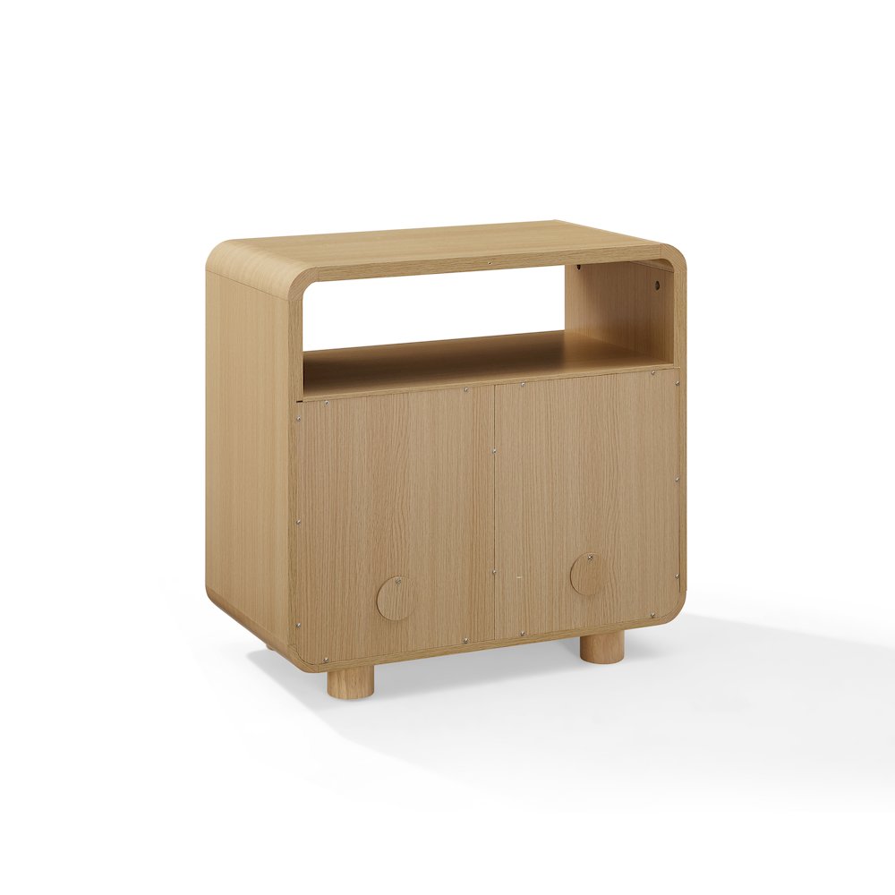 Zoe Record Player Stand With Vinyl Storage Ash