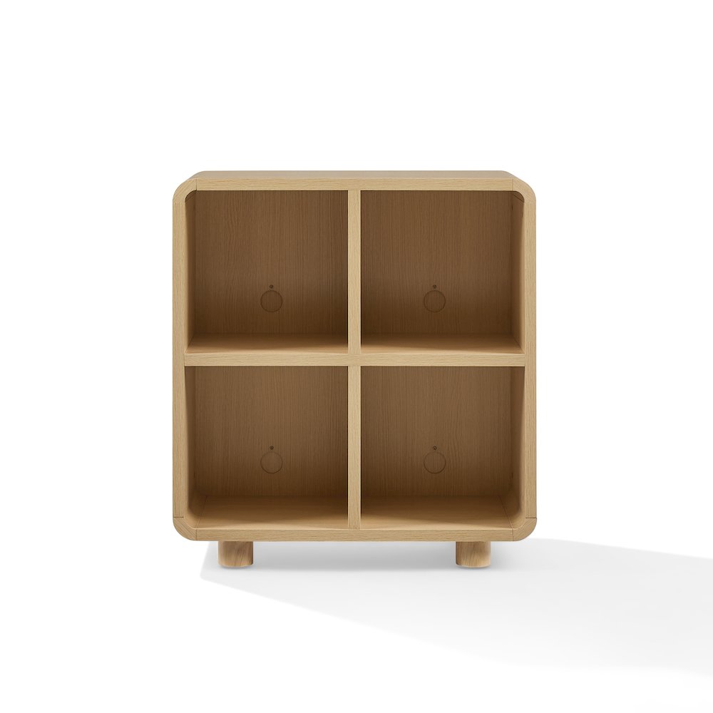 Zoe 4 Cube Record Player Stand With Vinyl Storage Ash