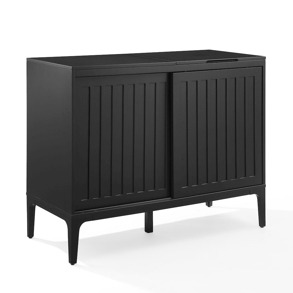 Asher Large Record Player Cabinet With Vinyl Storage