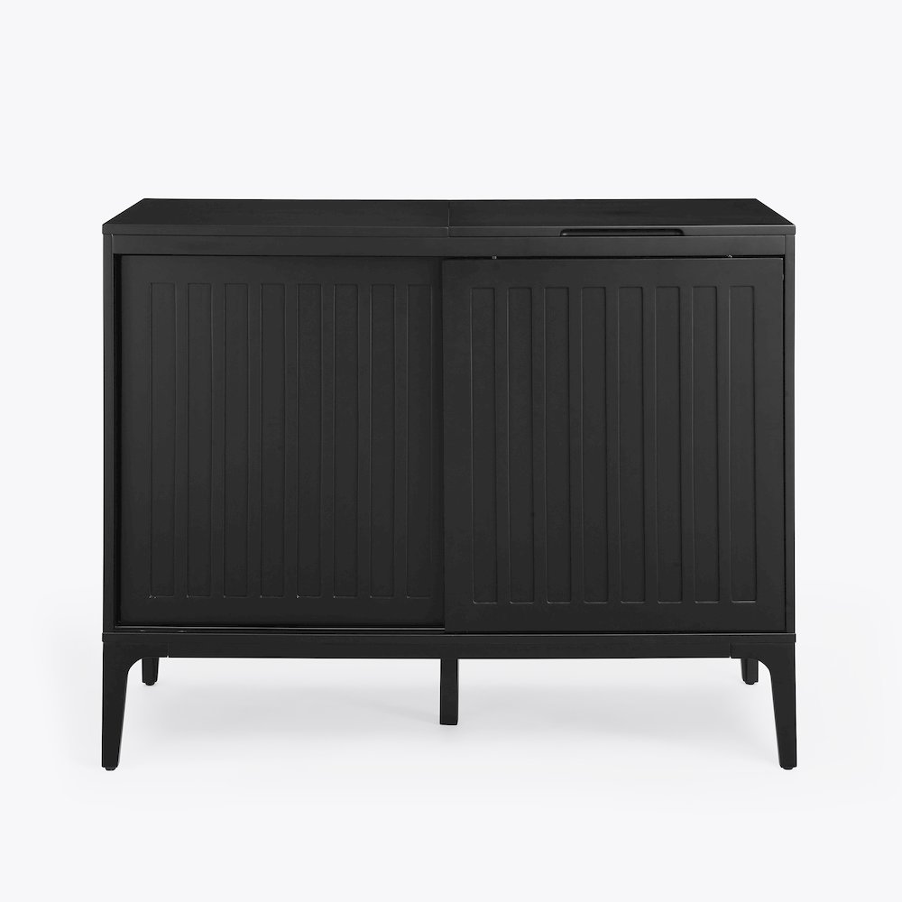 Asher Large Record Player Cabinet With Vinyl Storage