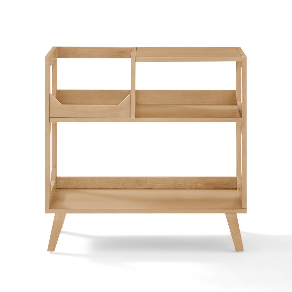 Asheville Medium Record Player Stand With Vinyl Storage Natural
