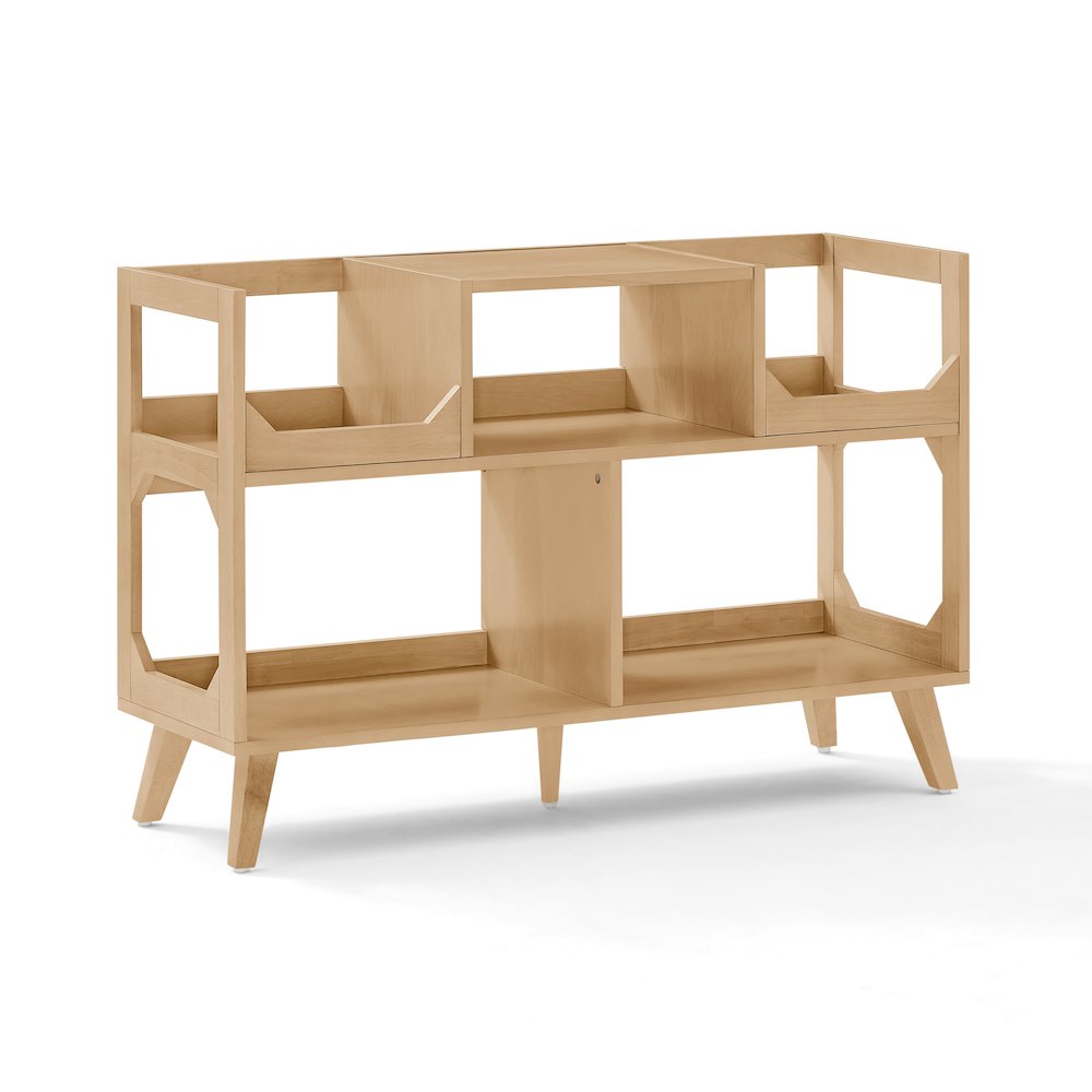 Asheville Large Record Player Stand With Vinyl Storage Natural
