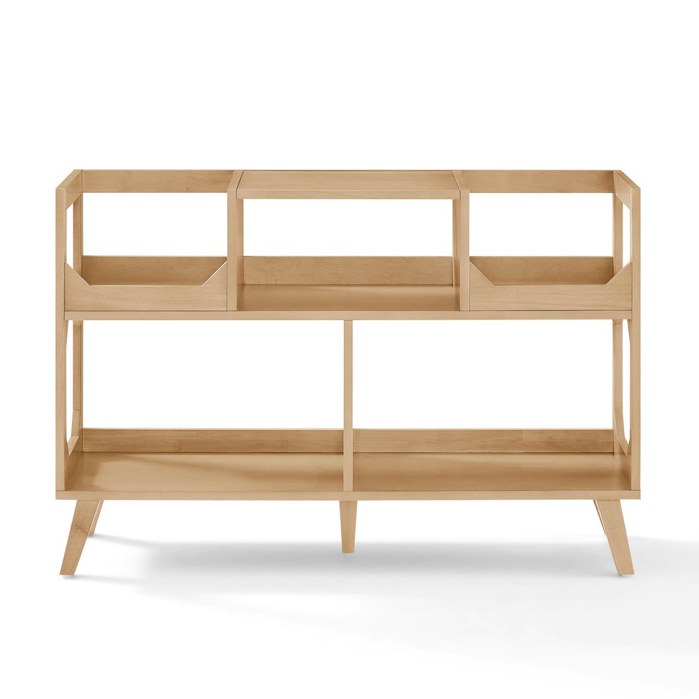 Asheville Large Record Player Stand With Vinyl Storage Natural