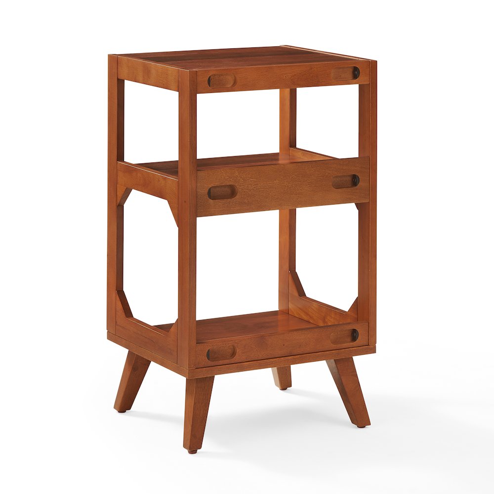 Asheville Small Record Player Stand With Vinyl Storage