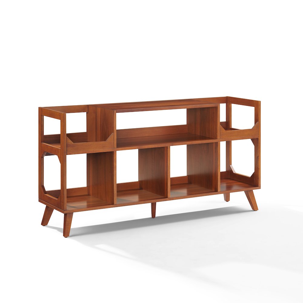 Asheville Xl Record Player Stand With Vinyl Storage Walnut
