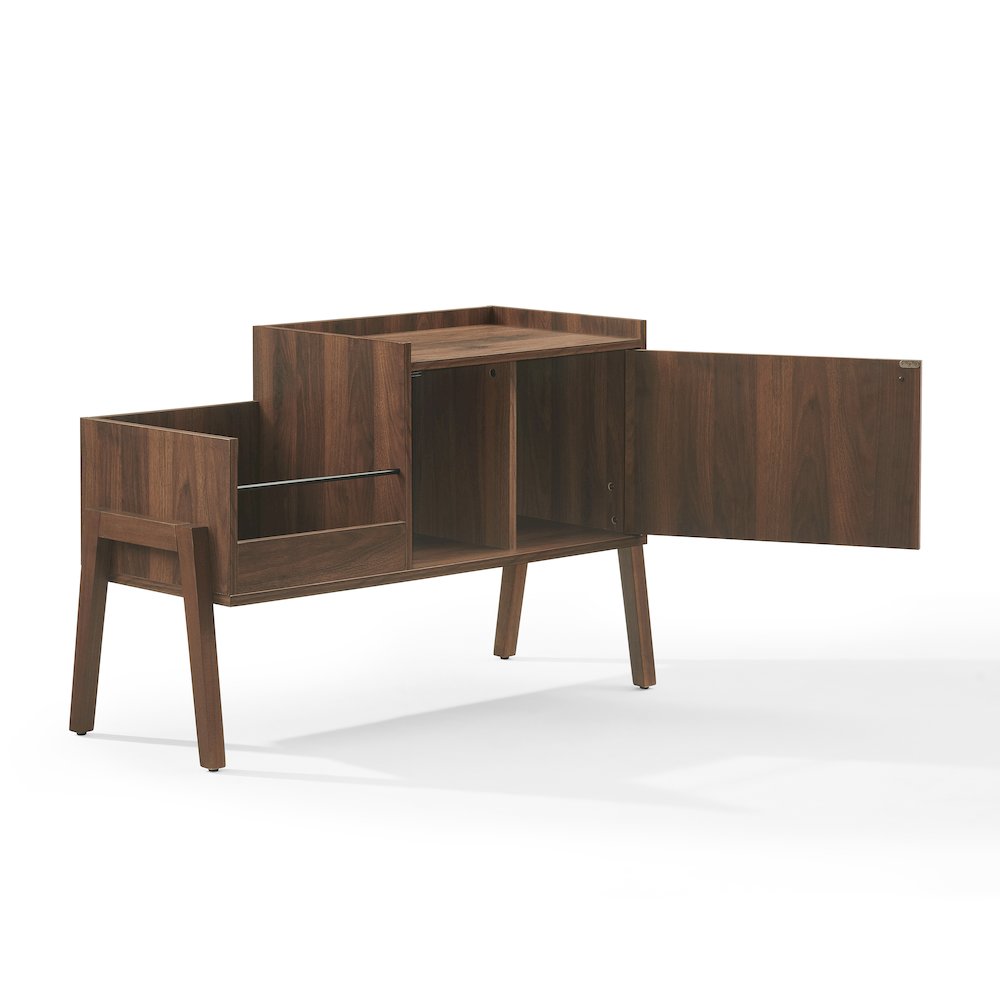 Luna Record Player Cabinet With Vinyl Storage