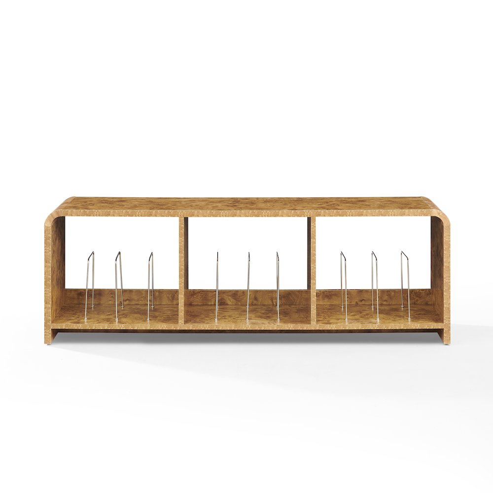 Ingrid Large Record Player Stand With Vinyl Storage Maple